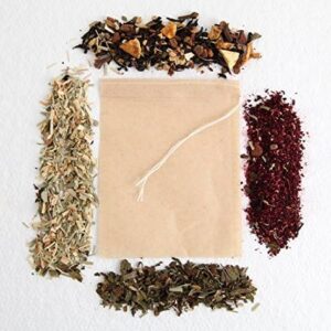 Unbleached self-fill tea bags